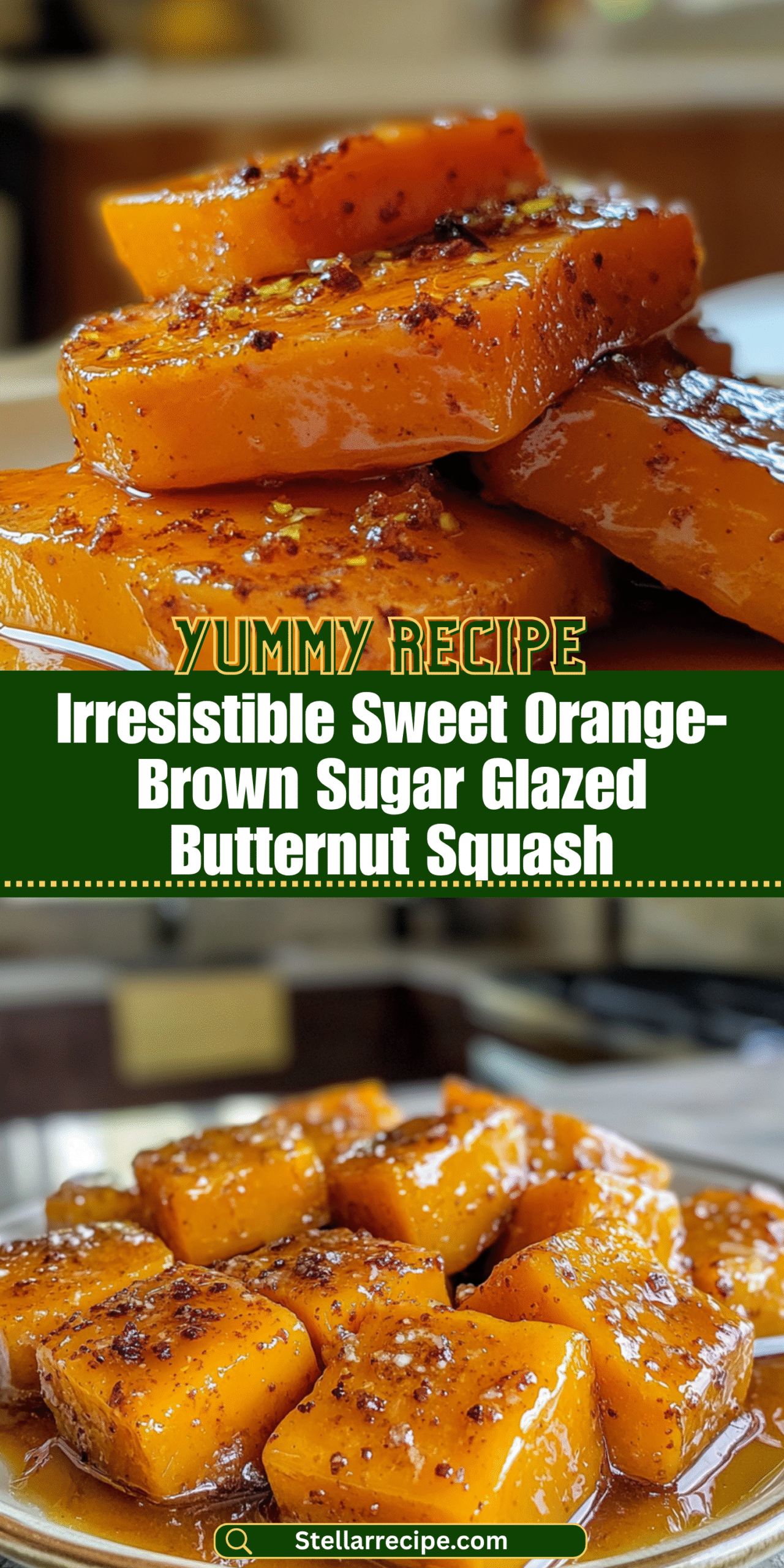Irresistible Sweet Orange-Brown Sugar Glazed Butternut Squash