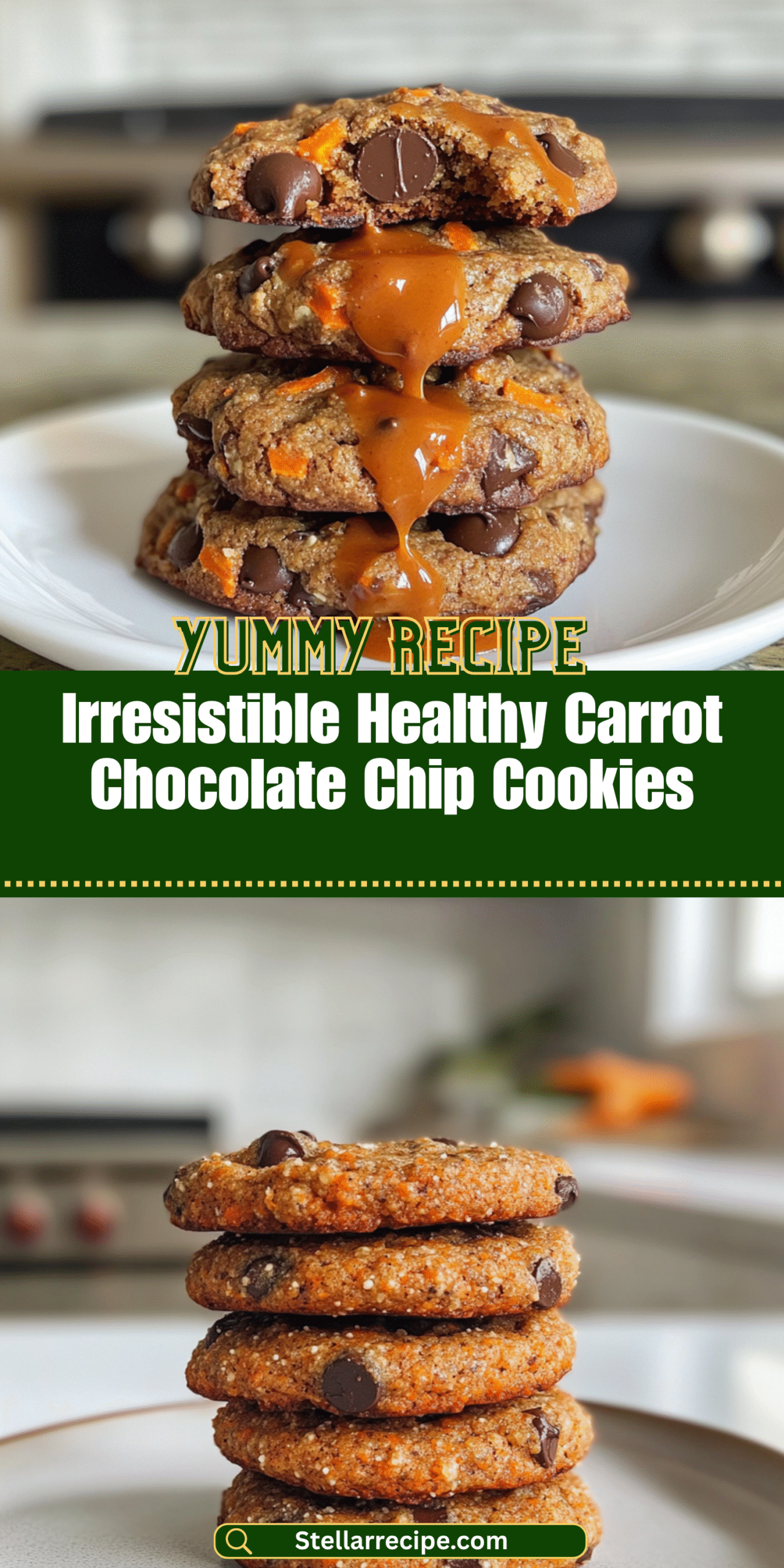 Irresistible Healthy Carrot Chocolate Chip Cookies