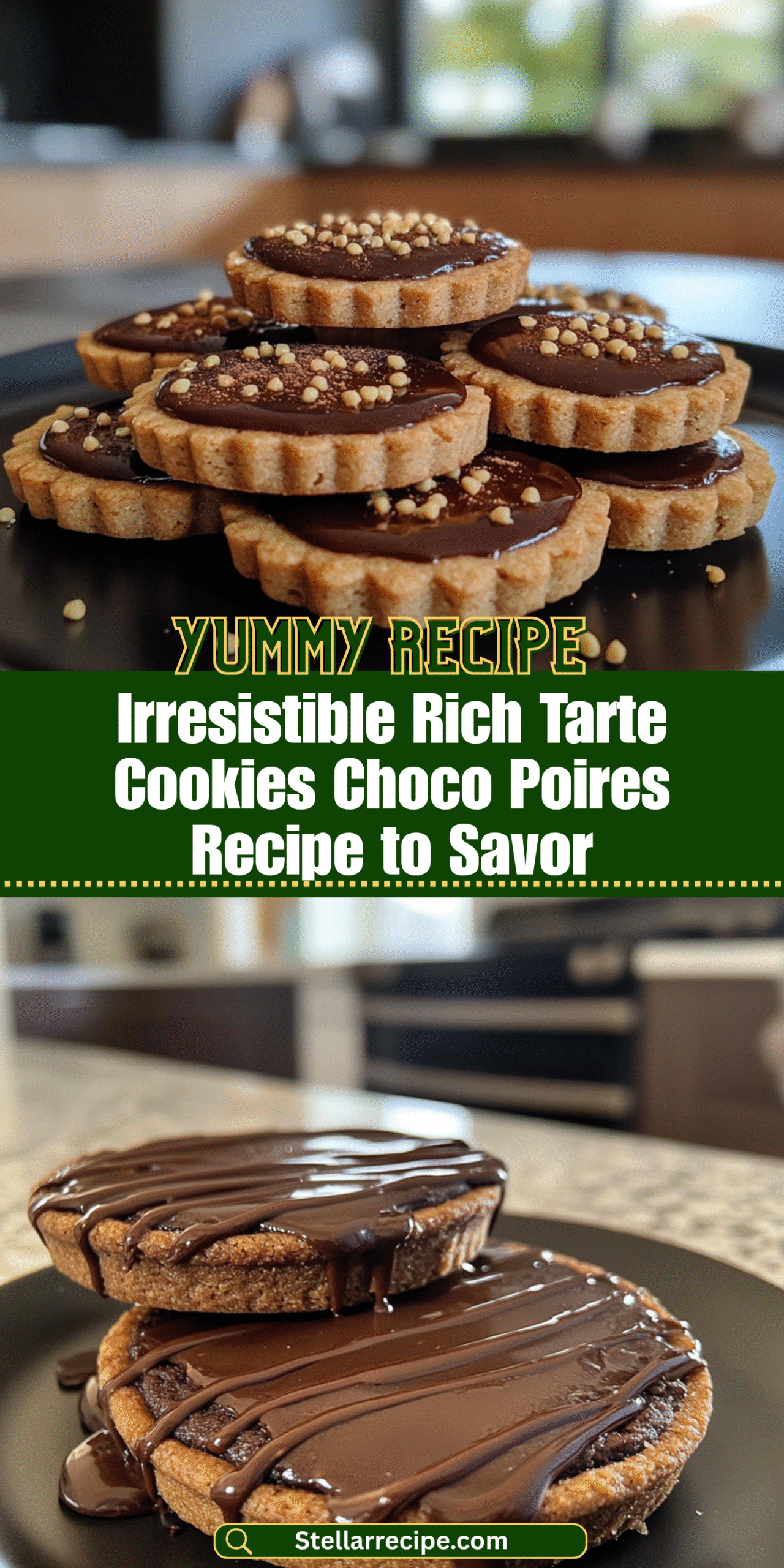 Irresistible Rich Tarte Cookies Choco Poires Recipe to Savor