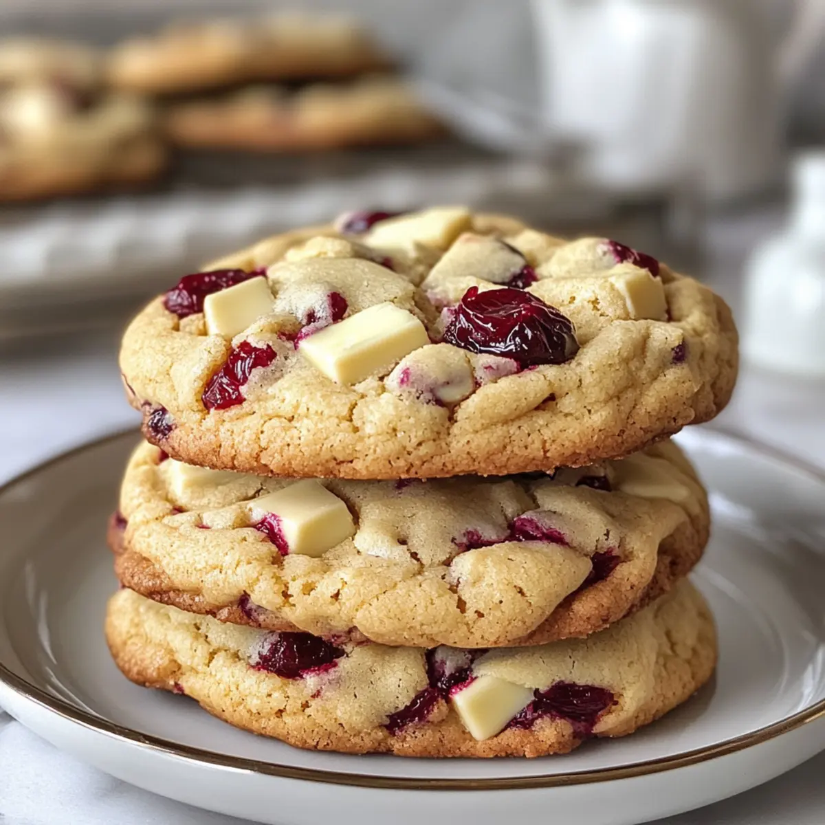 Irresistible Soft-Baked White Chocolate Cranberry Cookies