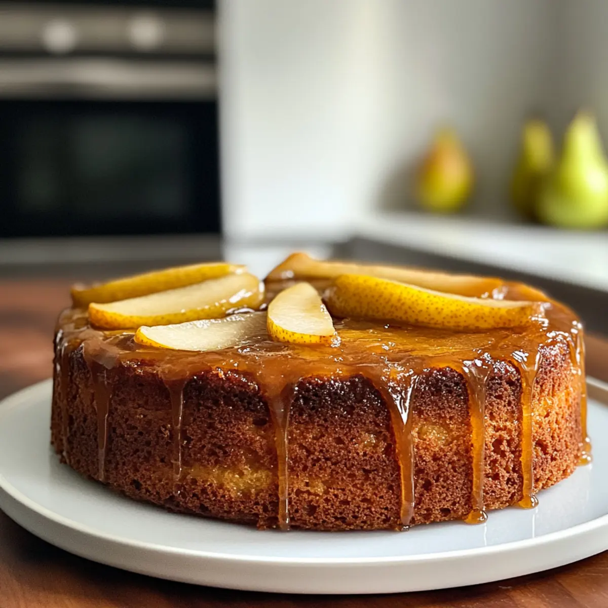 Irresistible Super Moist Decadent Pear Cake