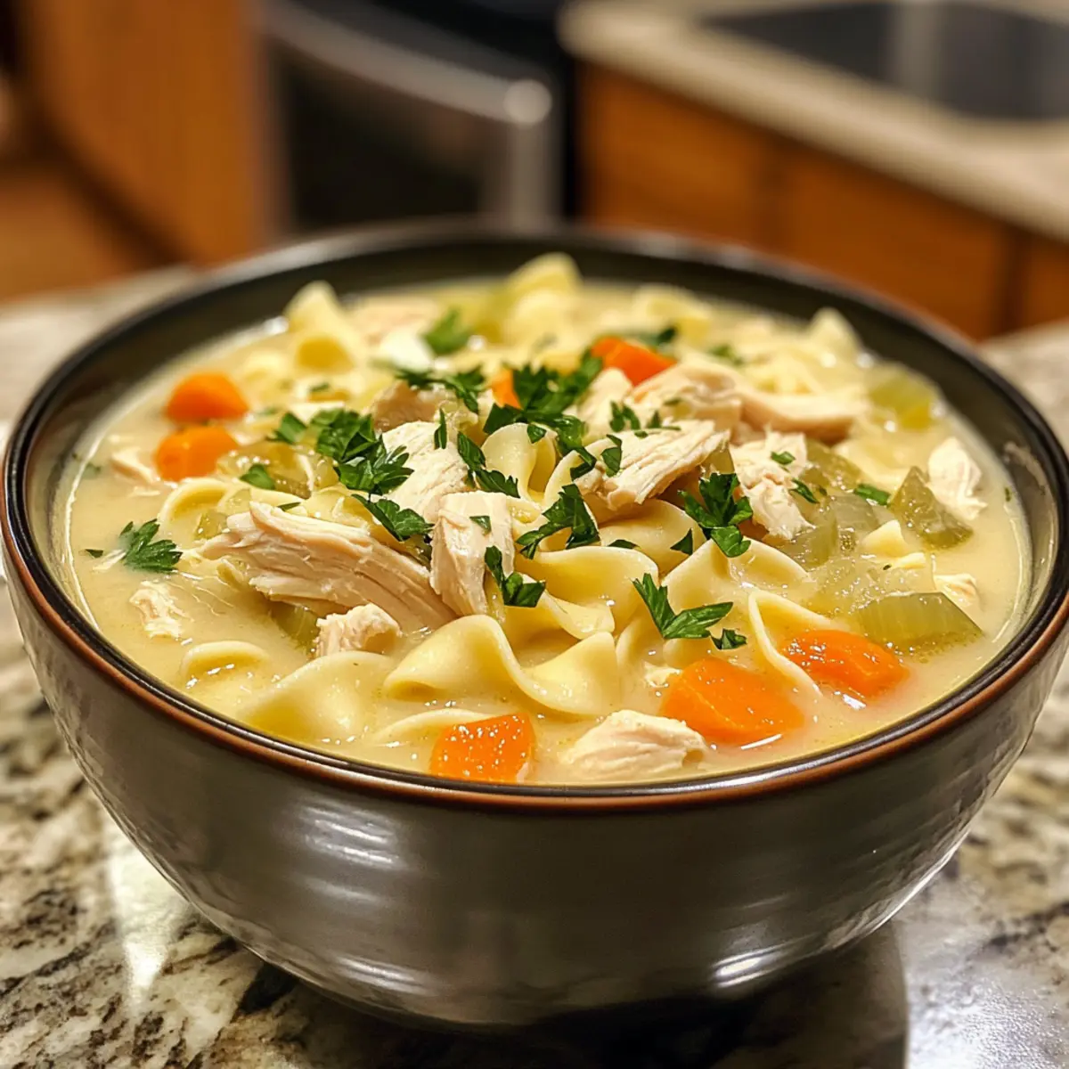 Ultimate Creamy Comforting Chicken Noodle Soup