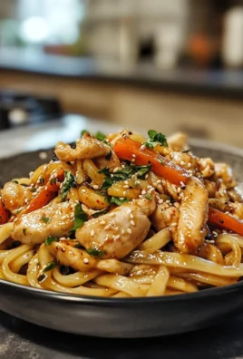 Savory Delightful Chicken Yaki Udon Noodle Stir Fry
