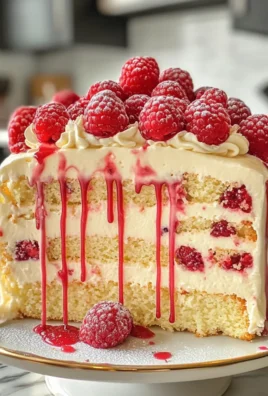 Heavenly Creamy White Chocolate Raspberry Cake