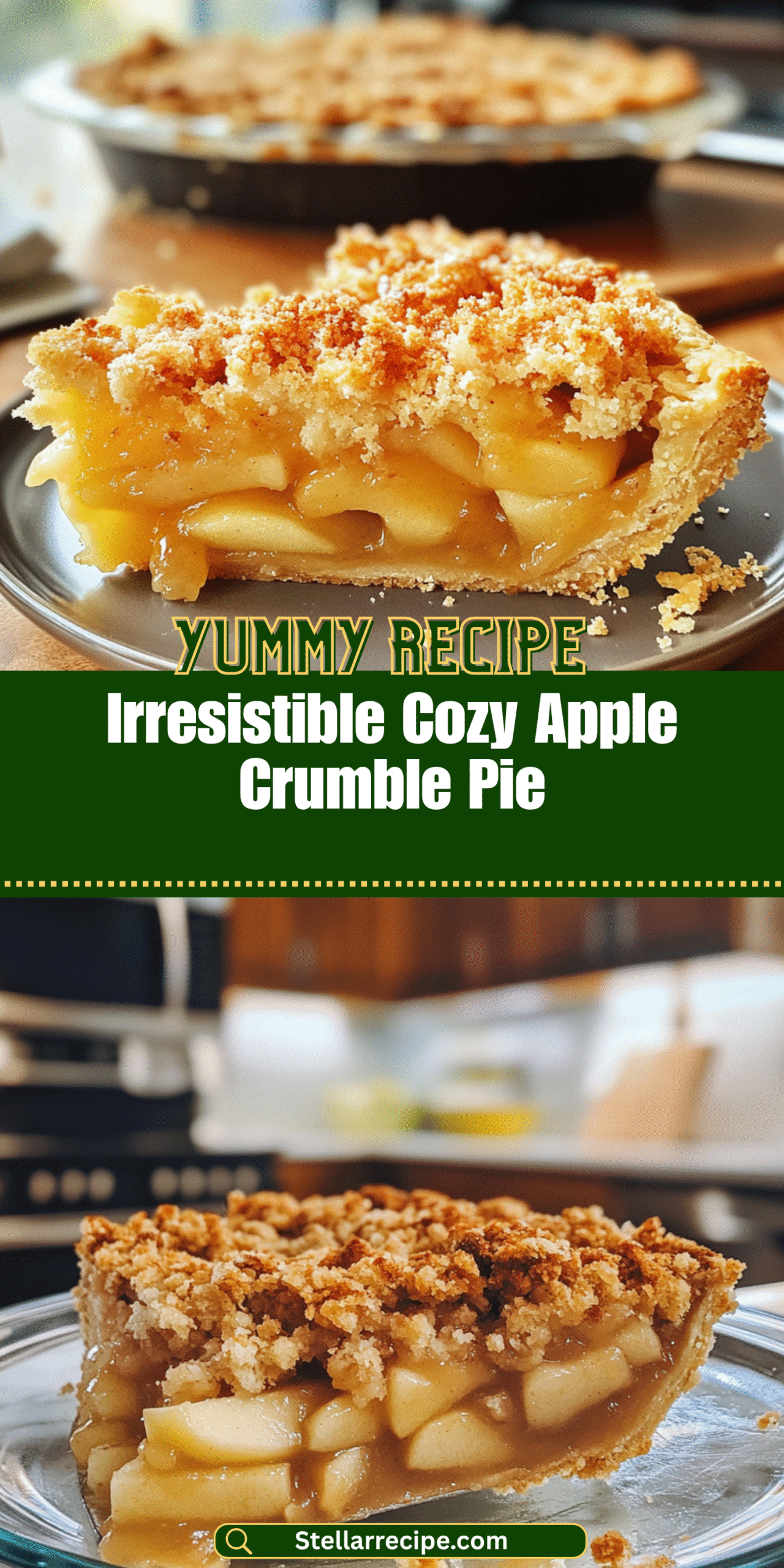 Irresistible Cozy Apple Crumble Pie