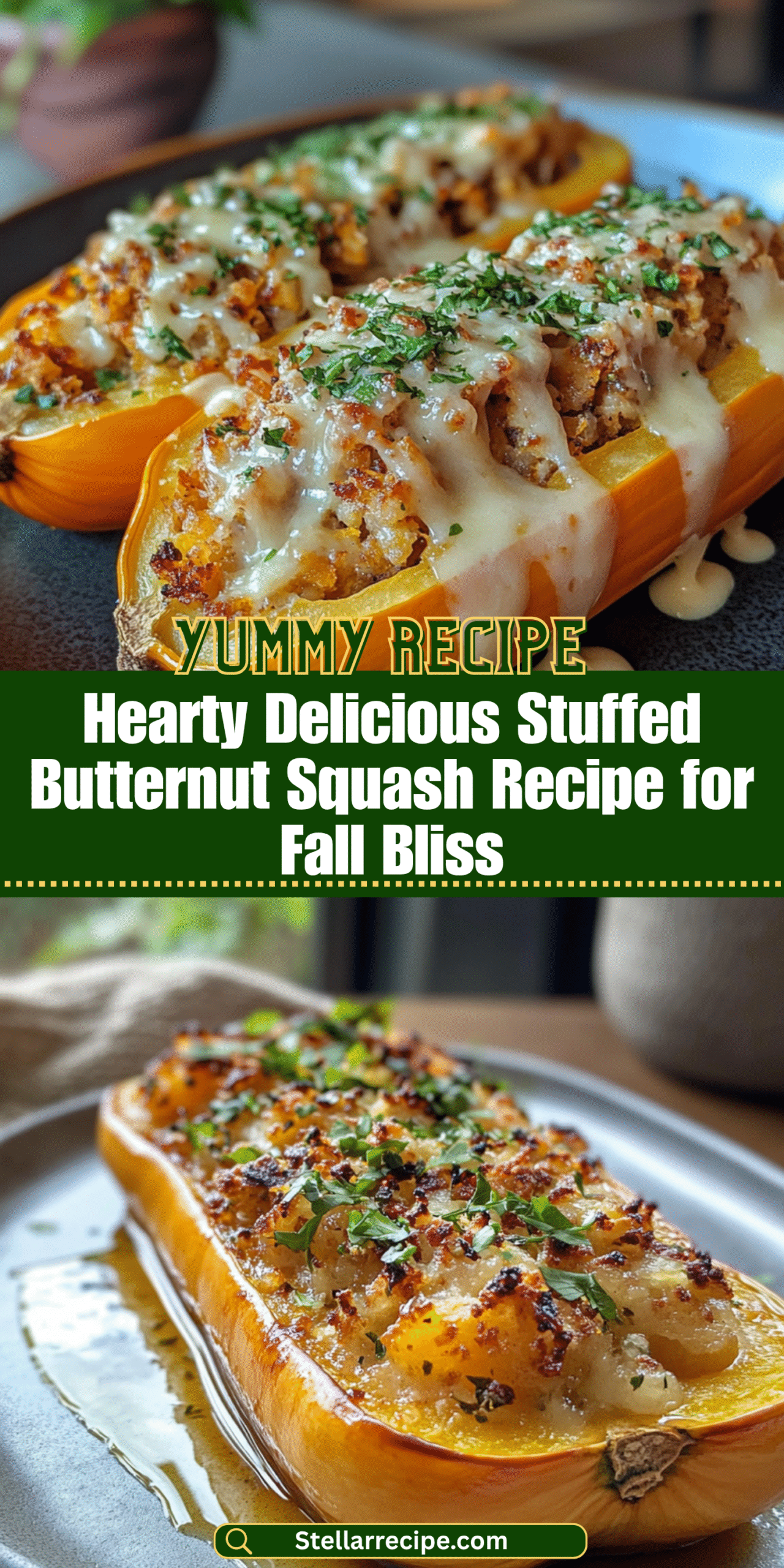 Hearty Delicious Stuffed Butternut Squash Recipe for Fall Bliss
