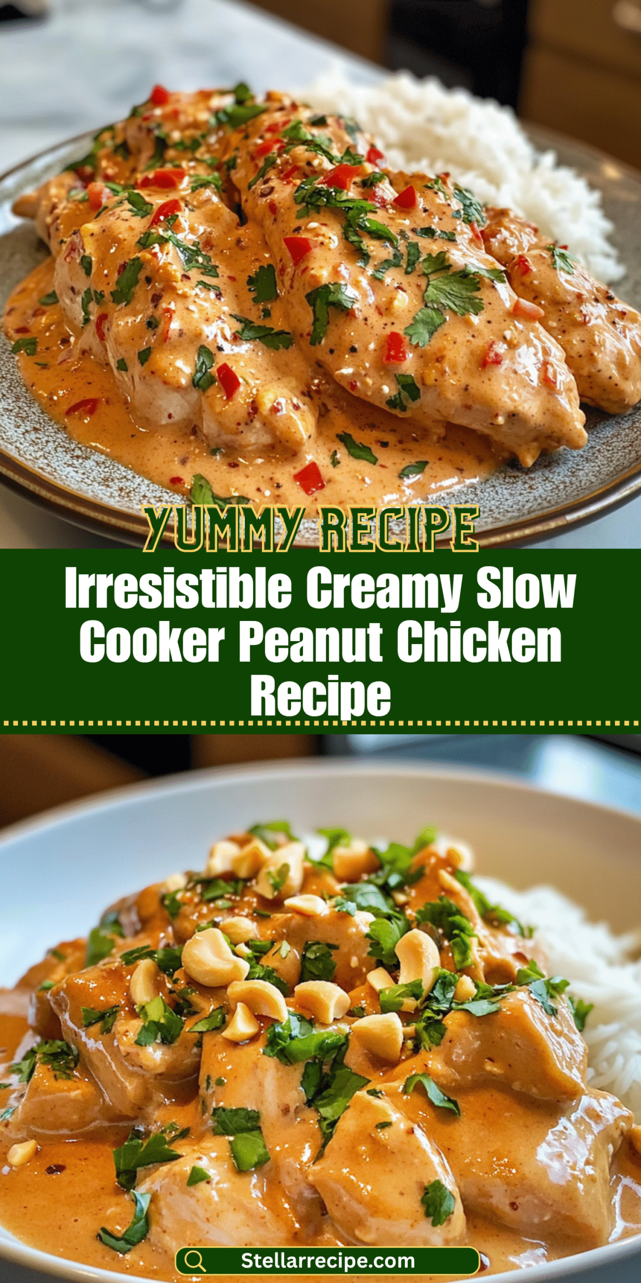 Irresistible Creamy Slow Cooker Peanut Chicken Recipe