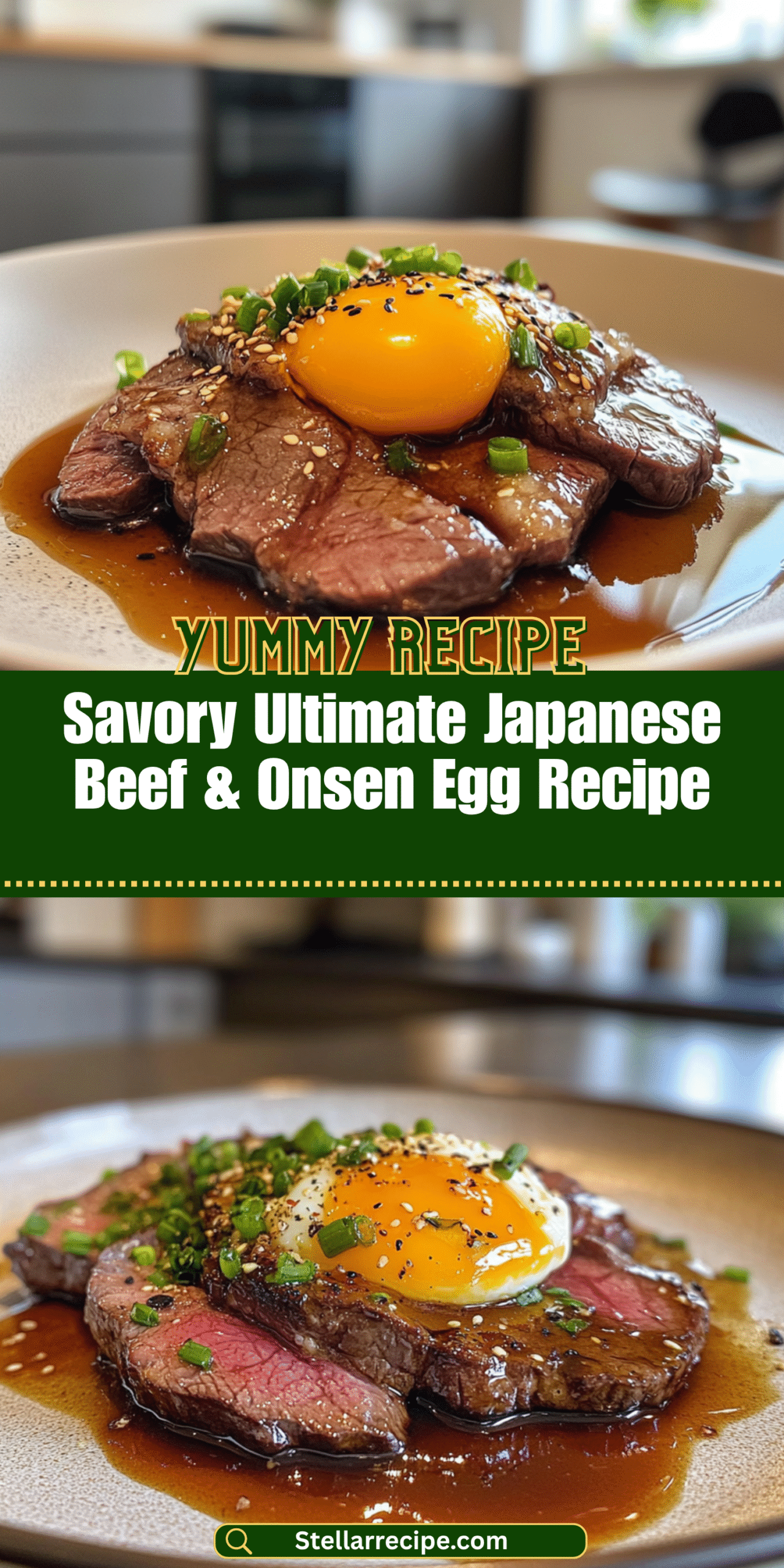 Savory Ultimate Japanese Beef & Onsen Egg Recipe