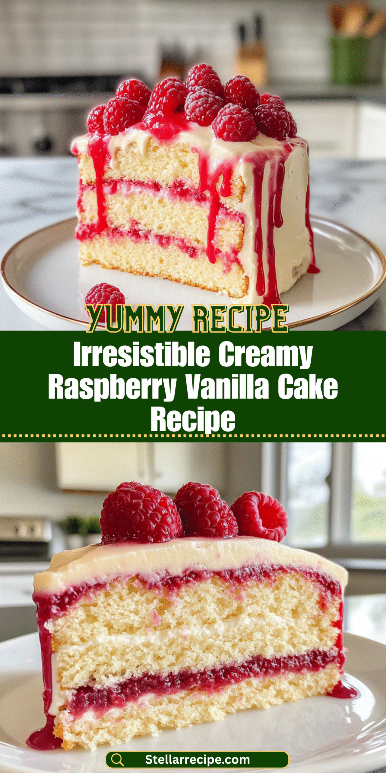 Irresistible Creamy Raspberry Vanilla Cake Recipe
