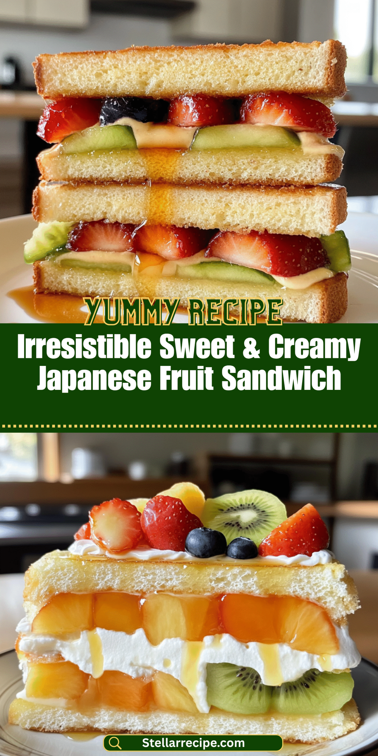 Irresistible Sweet & Creamy Japanese Fruit Sandwich