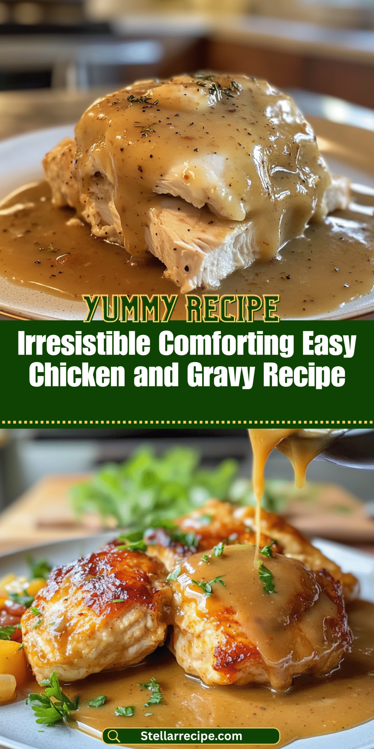 Irresistible Comforting Easy Chicken and Gravy Recipe