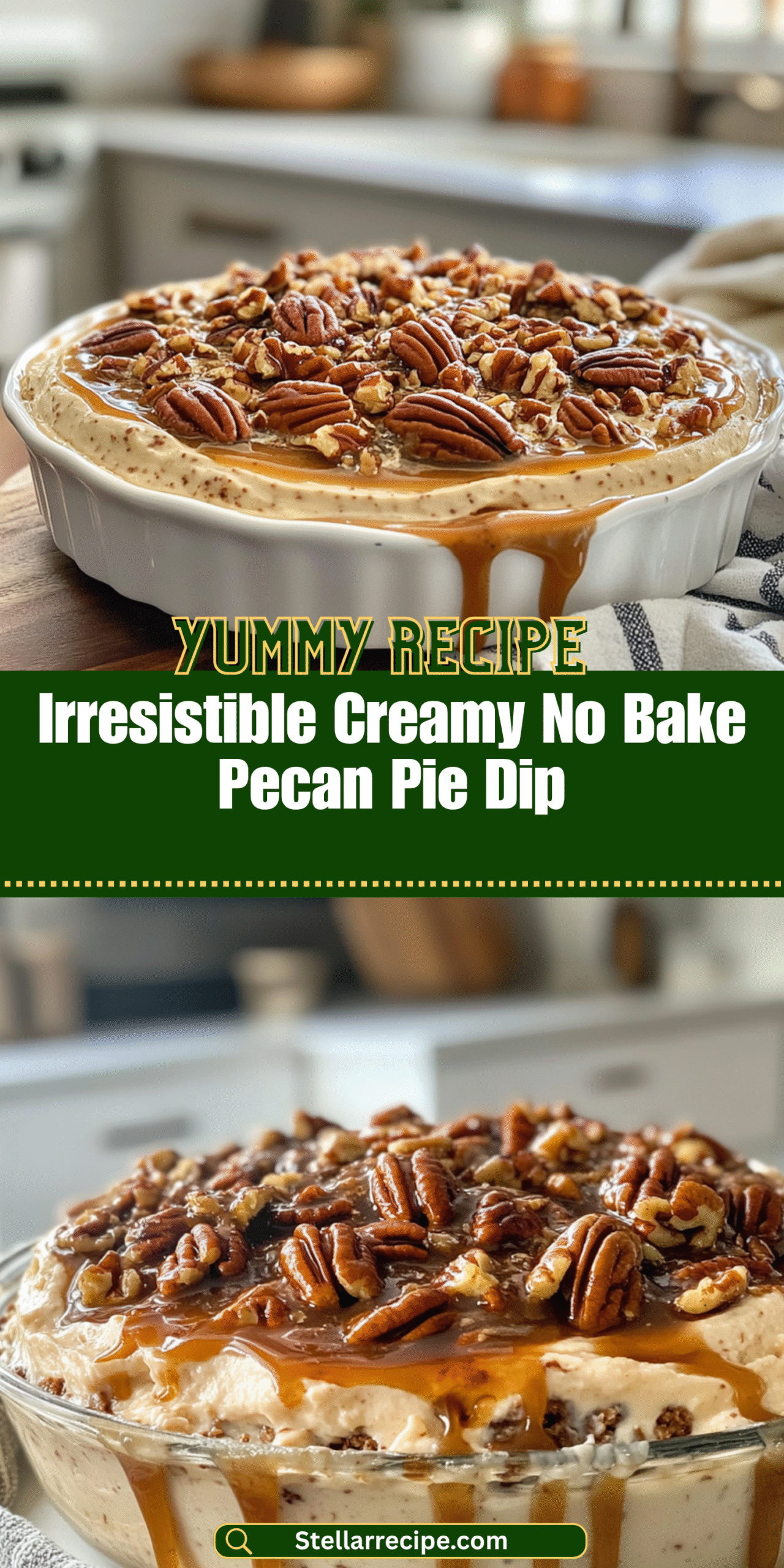 Irresistible Creamy No Bake Pecan Pie Dip