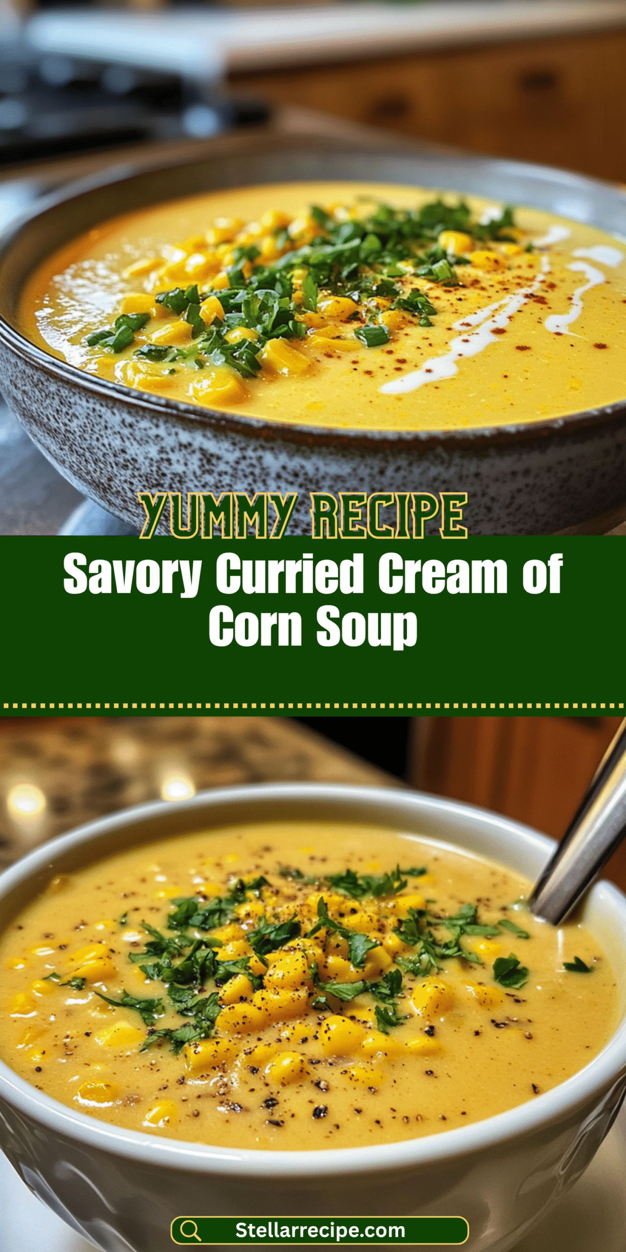 Savory Curried Cream of Corn Soup