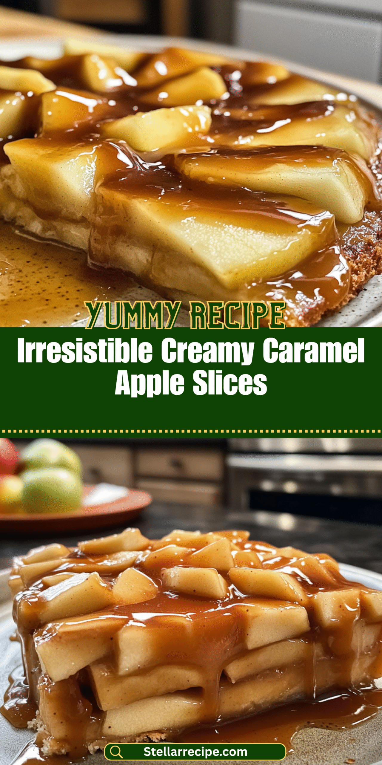Irresistible Creamy Caramel Apple Slices