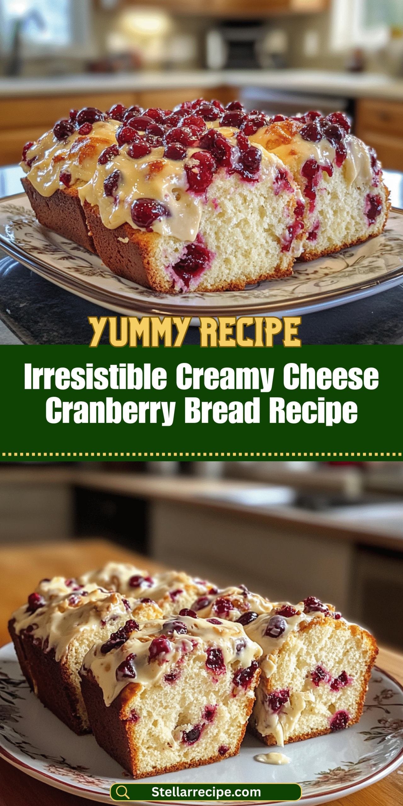 Irresistible Creamy Cheese Cranberry Bread Recipe