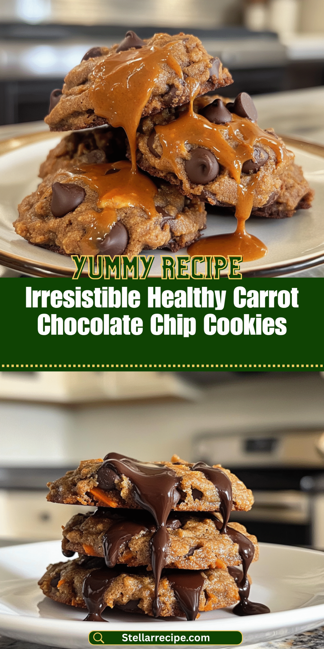 Irresistible Healthy Carrot Chocolate Chip Cookies