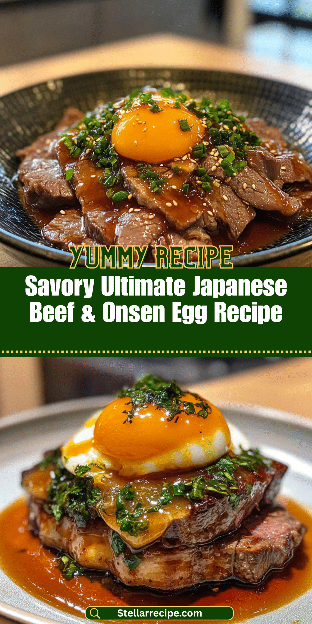Savory Ultimate Japanese Beef & Onsen Egg Recipe