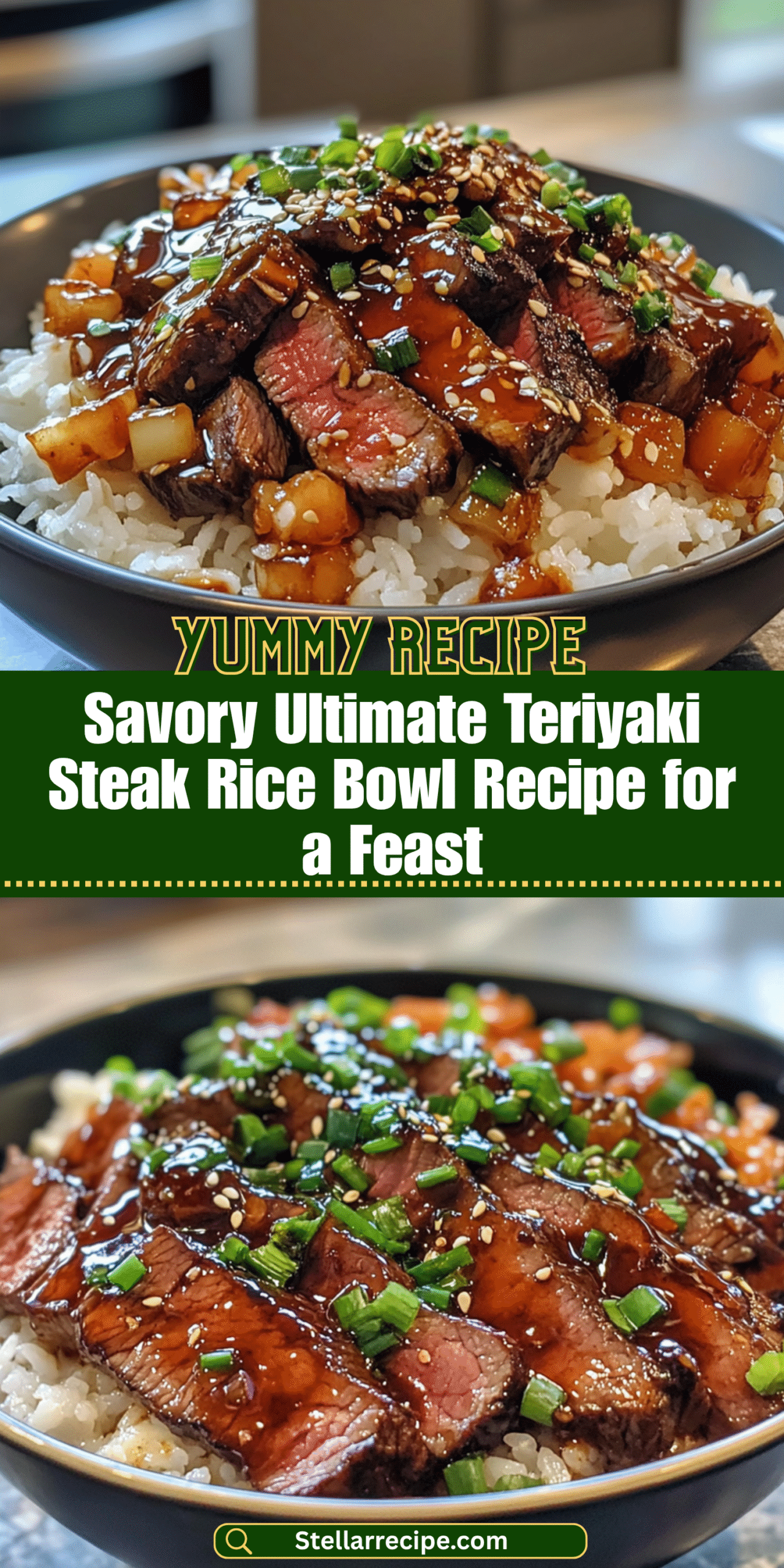 Savory Ultimate Teriyaki Steak Rice Bowl Recipe for a Feast