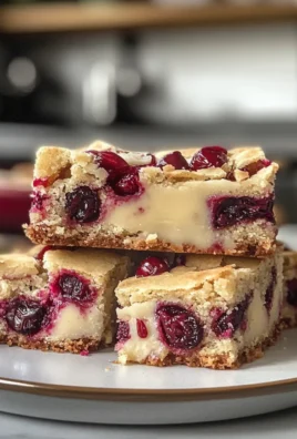 Irresistible Easy White Chocolate Cranberry Blondies