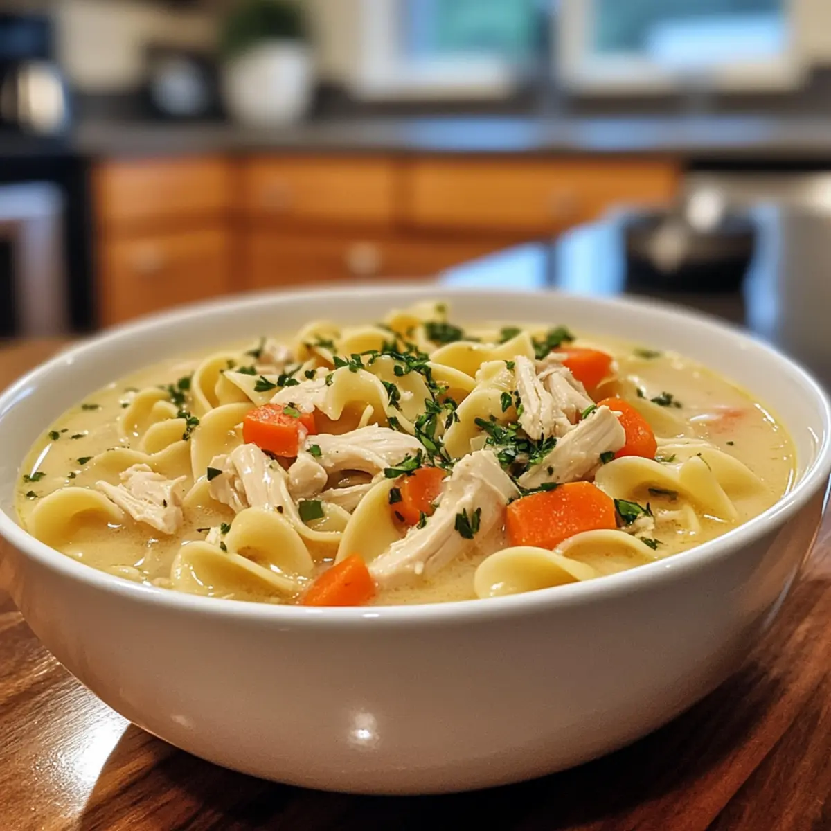 Ultimate Creamy Comfort Chicken Noodle Soup