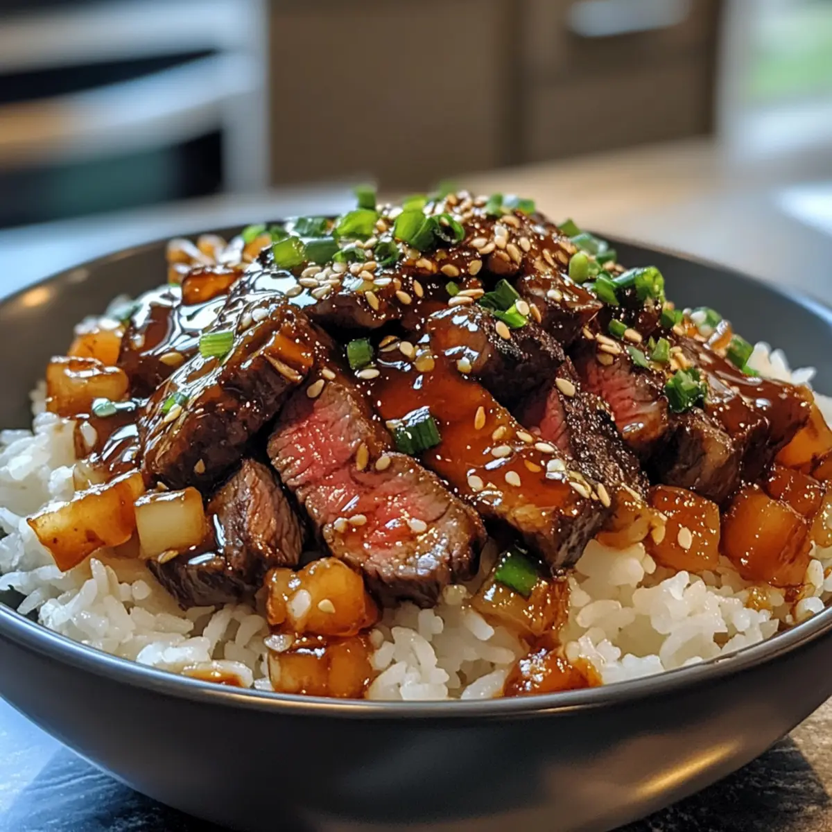Savory Ultimate Teriyaki Steak Rice Bowl Recipe for a Feast