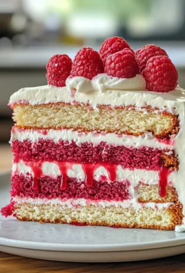 Irresistible Velvety Raspberry Cake With Whipped Cream Filling Recipe