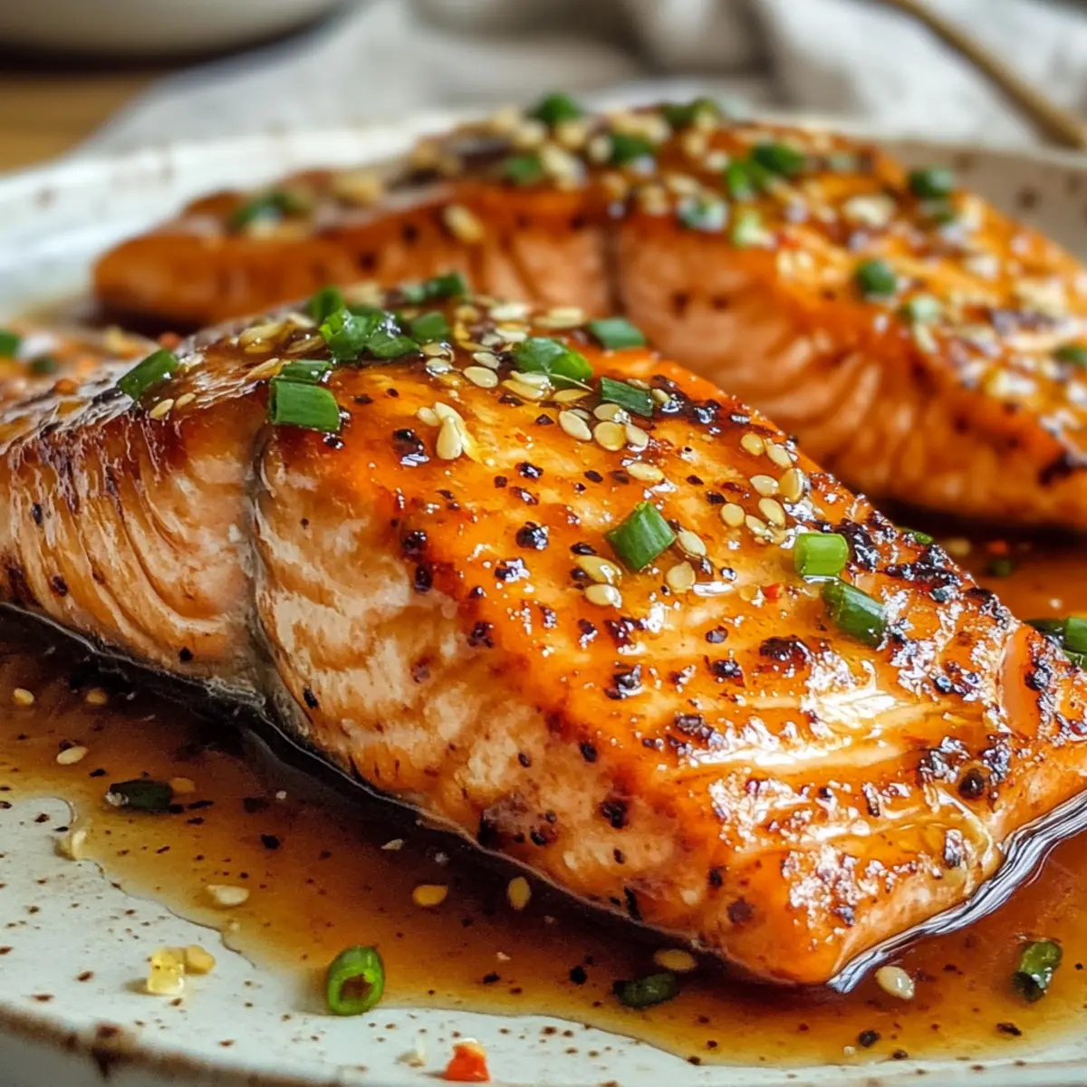 Irresistible Honey Garlic Glazed Salmon Delight