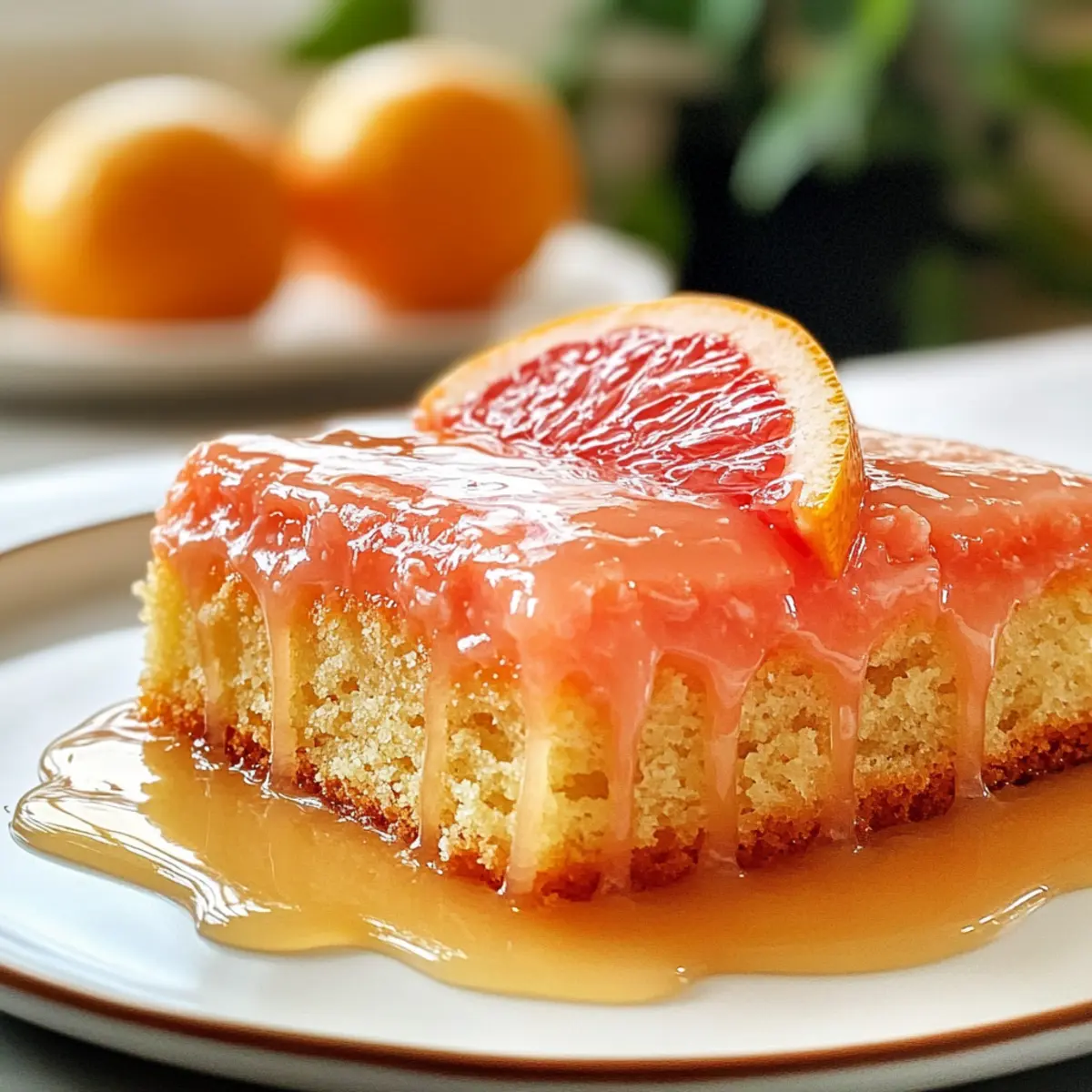 Bright Zesty Grapefruit Yogurt Cake