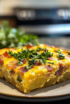 Irresistible Cheesy Bacon Potato Frittata Delightful