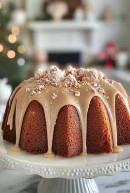 Decadent Indulgent Eggnog Bundt Cake with Eggnog Frosting Recipe