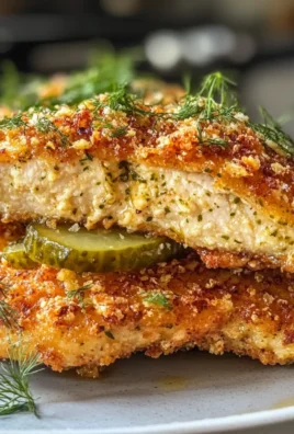 Crispy Flavorful Dill Pickle Parmesan Chicken