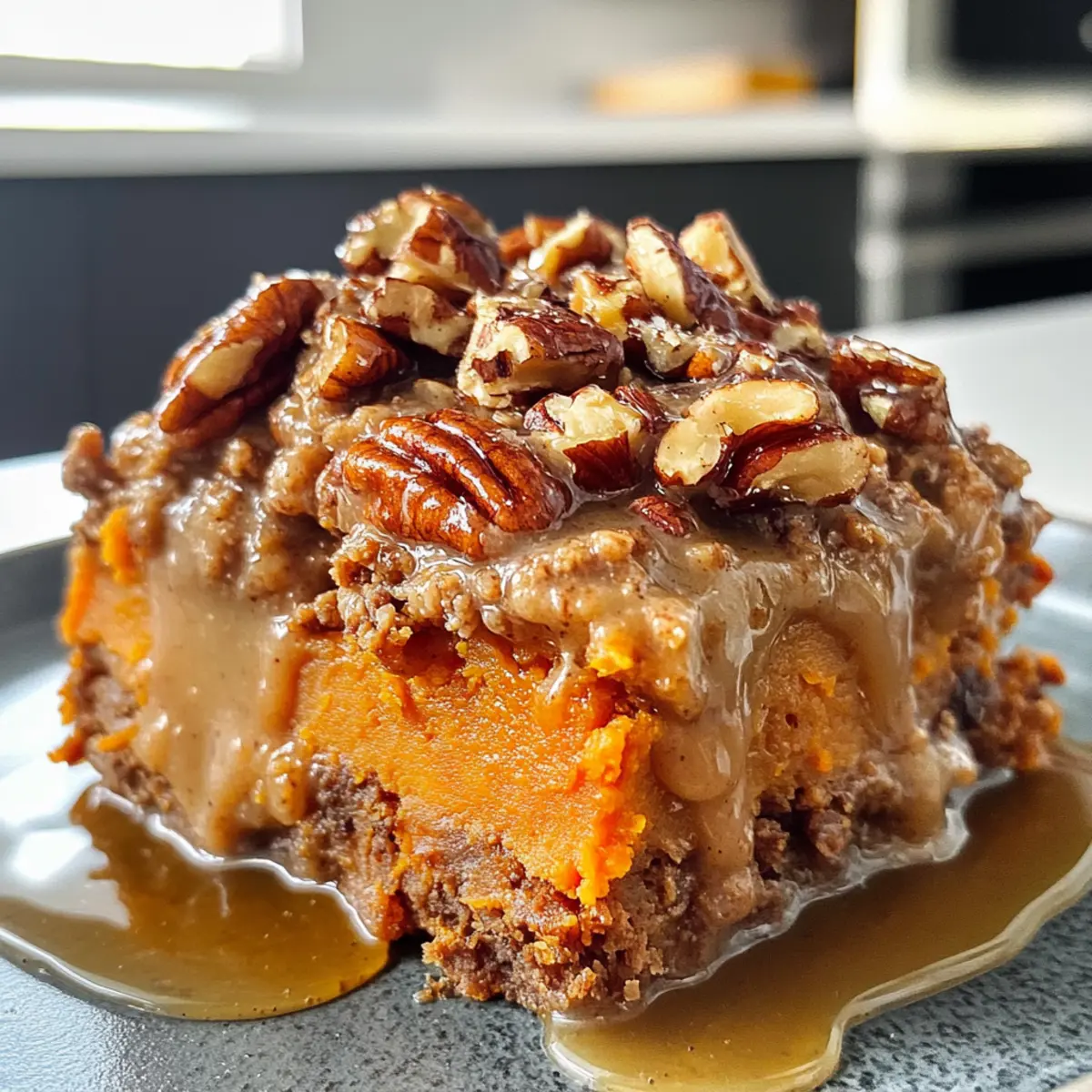 Irresistible Smoky Vegan Sweet Potato Casserole with Maple Pecan Topping
