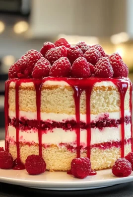 Decadent Raspberry Vanilla Cake