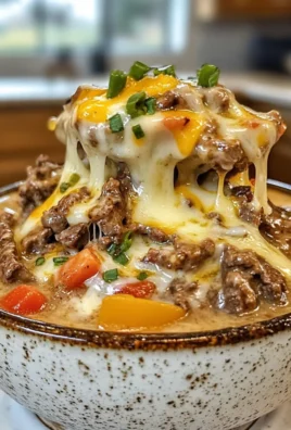 Ultimate One Pot Philly Cheesesteak Soup Delight