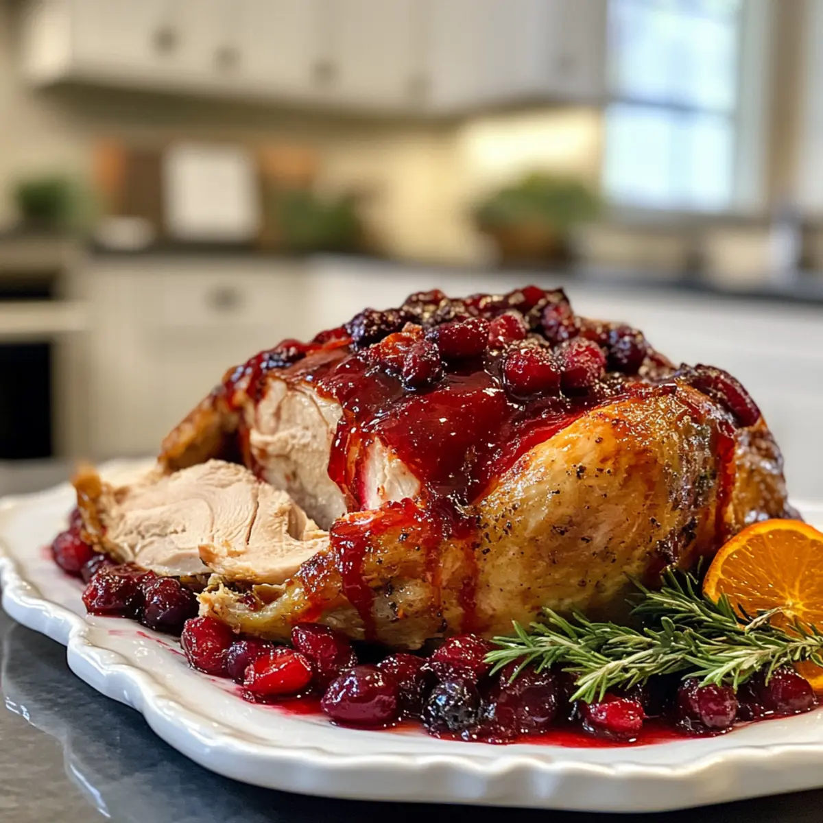 Irresistible Savory Cranberry-Orange Glazed Turkey Recipe