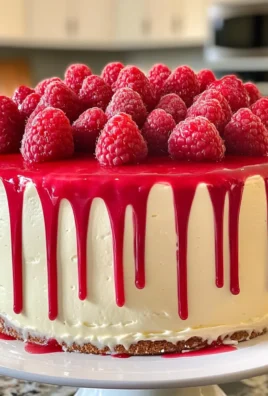 Heavenly Creamy White Chocolate Raspberry Cake