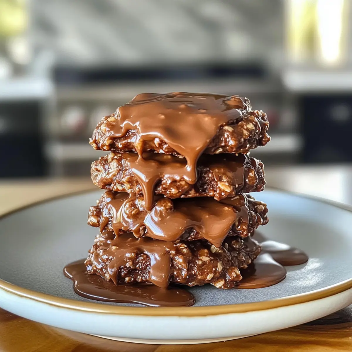 Irresistible Creamy Chocolate Peanut Butter No Bake Cookies Recipe