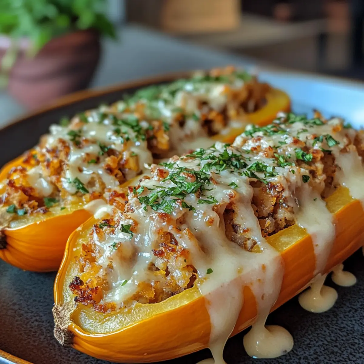 Hearty Delicious Stuffed Butternut Squash Recipe for Fall Bliss
