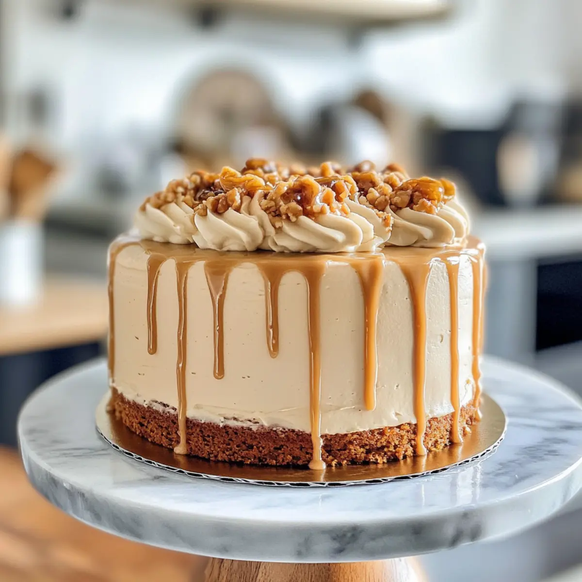 Irresistible Decadent Vanilla Honey Cake with Creamy Coffee Cream Cheese Frosting