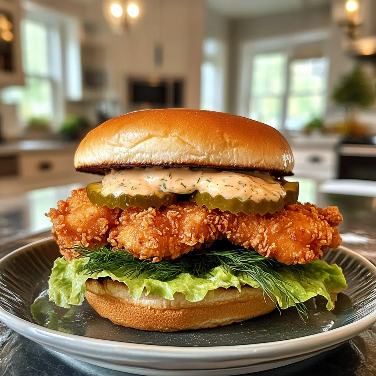 Irresistible Crispy Dill Chicken Sandwich Recipe