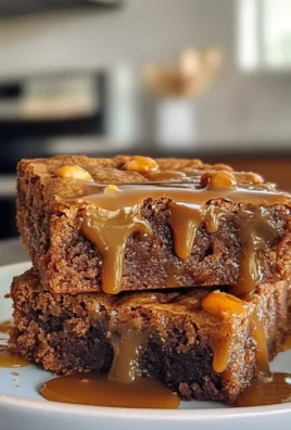 Irresistible Rich Salted Toffee Espresso Blondies