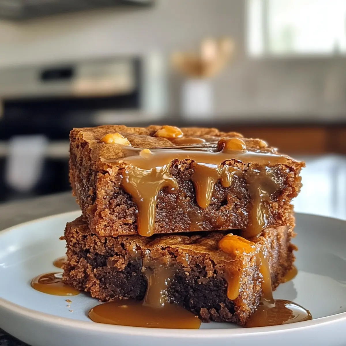Irresistible Rich Salted Toffee Espresso Blondies