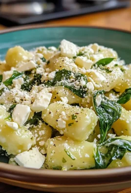 Delicious Creamy Spinach and Feta Gnocchi