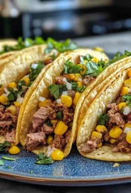 Savory Flavorful Lamb and Corn Tacos