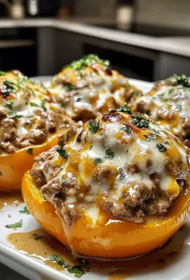 Irresistible Creamy Beef Stroganoff Stuffed Peppers Recipe