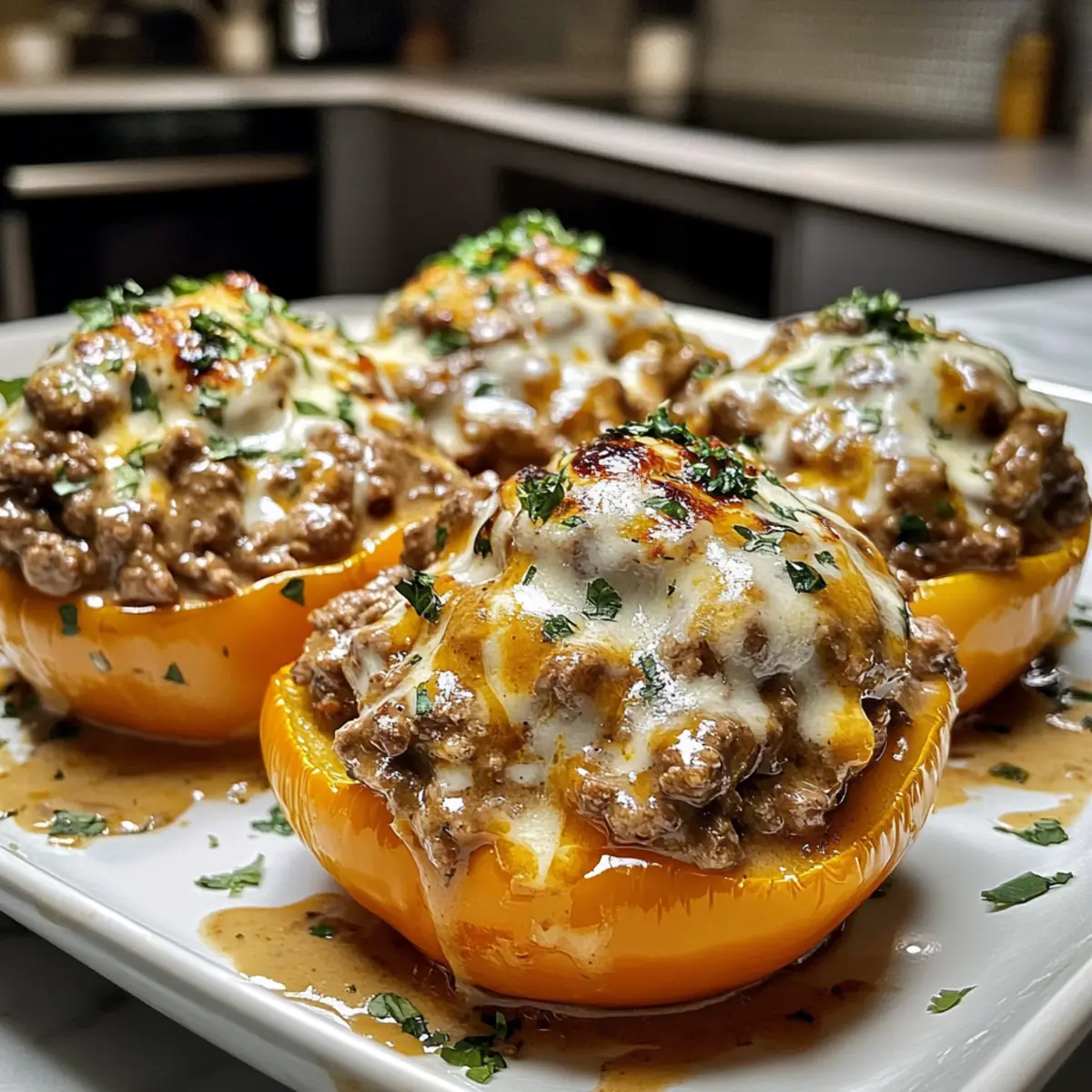 Irresistible Creamy Beef Stroganoff Stuffed Peppers Recipe