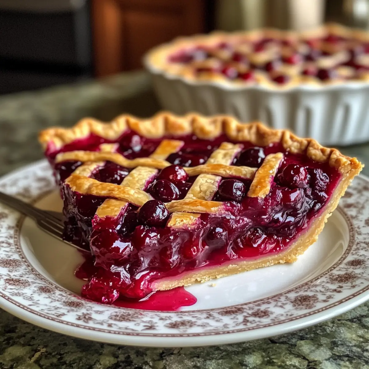 Delightful Sweet-Tart Cranberry Pie