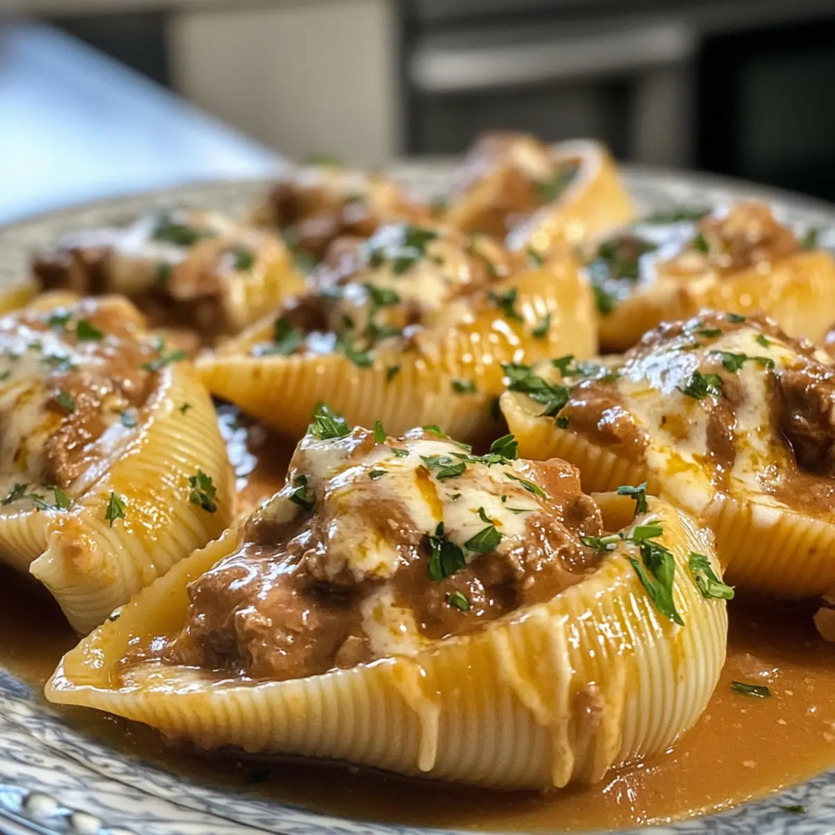 Irresistible Creamy Beef Stroganoff Stuffed Shells Recipe