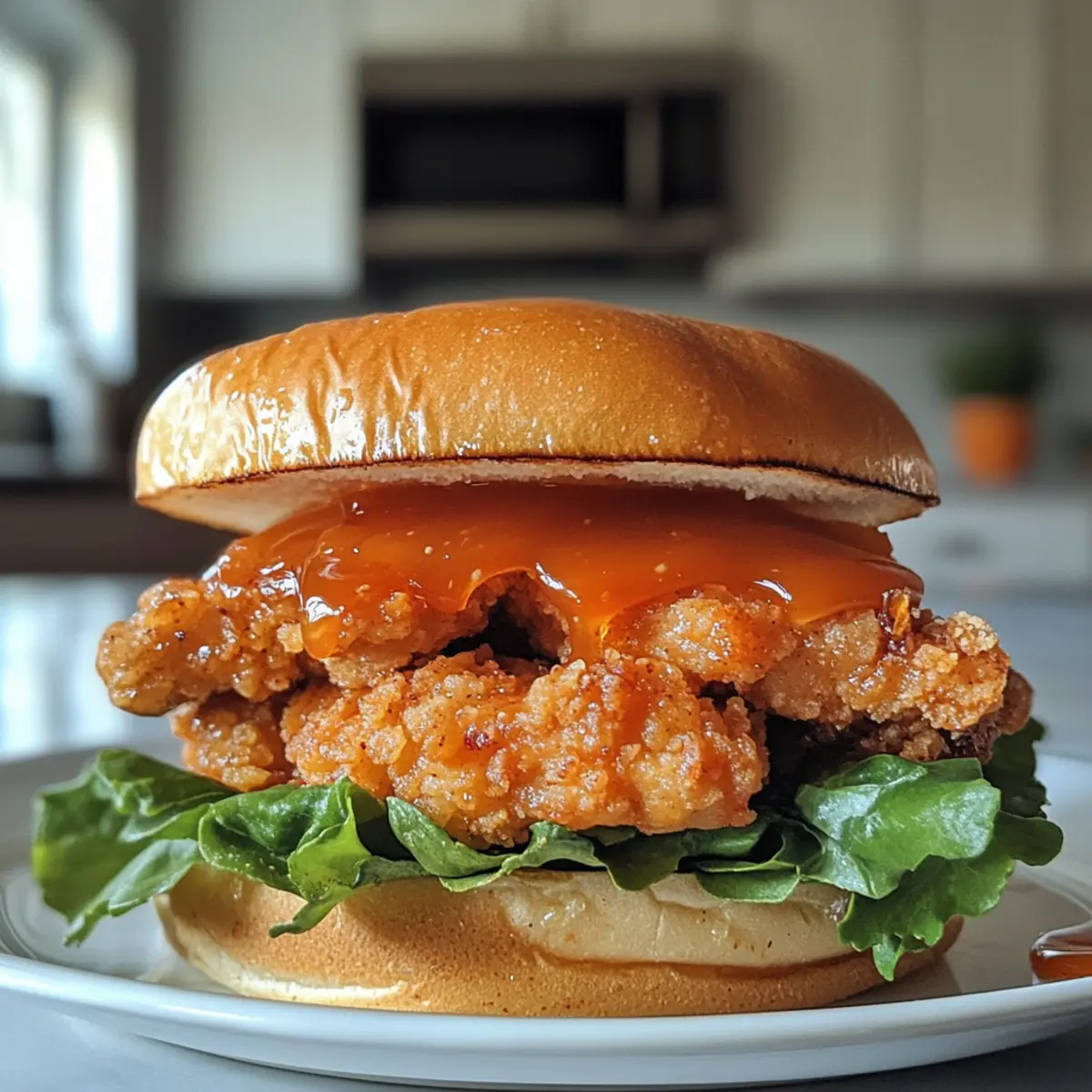 Irresistible Spicy Hot Honey Chicken Sandwich