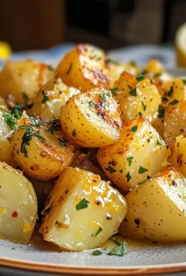 Irresistible Tangy Greek Potatoes With Lemon and Garlic